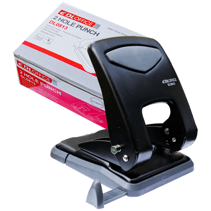 Perforator metalic DL 813, 50 coli, cu două perforații
